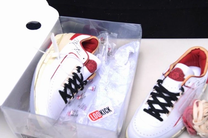Boostmaster lin Retro Off-White SP Low White Jordan 2 Red DJ4375-106 0707